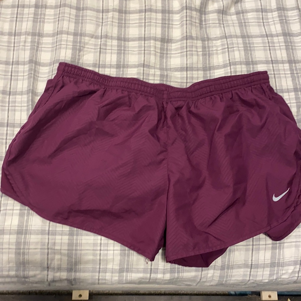 Plum colored nike running shorts size XL
